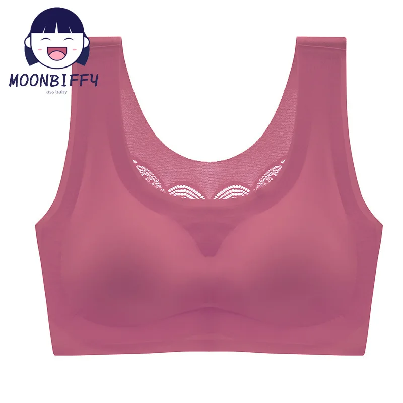

Тонкий и гладкий бесшовный бюстгальтер, для сна, спорта и отдыха, красивое нижнее белье для спины, бюстгальтер для сборки и закрытия груди
