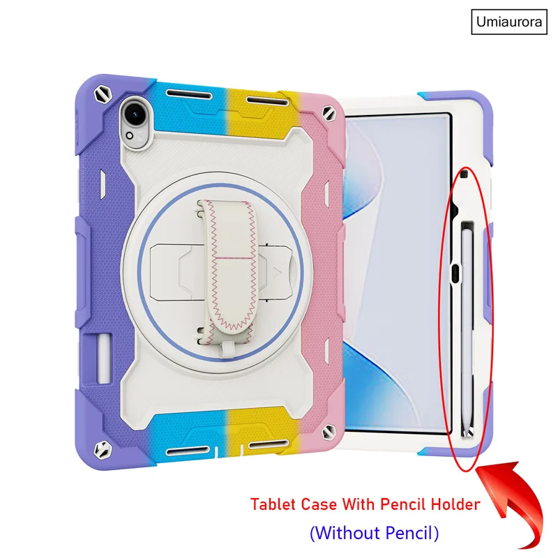 Shockproof Silicone PC Tablet Case Stand - Rugged