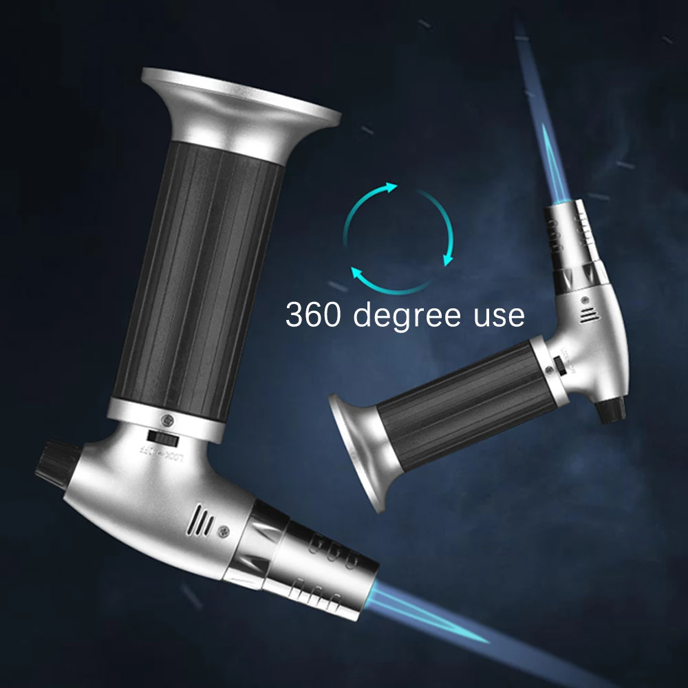 Adjustable Refillable Kitchen Lighter Torch Fire Turbo Gas Jet Flame Lighters Outdoor Camping BBQ Ignition Gun Windproof Lighter