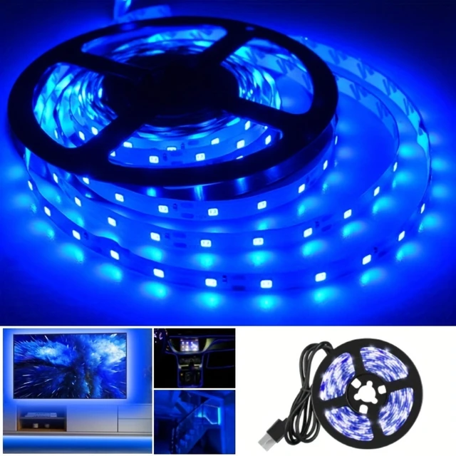 5M Ambientebeleuchtung Auto Innenbeleuchtung LED Lichtleiste Blau USB Auto