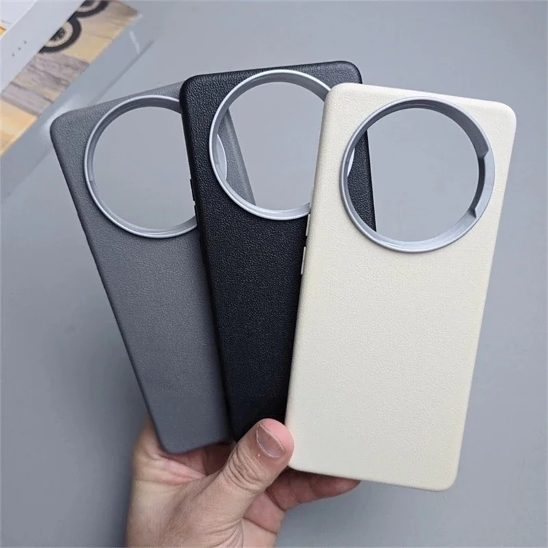 Luxury PU Silicone Phone Back Cover - Soft Shockproof Bumper Case