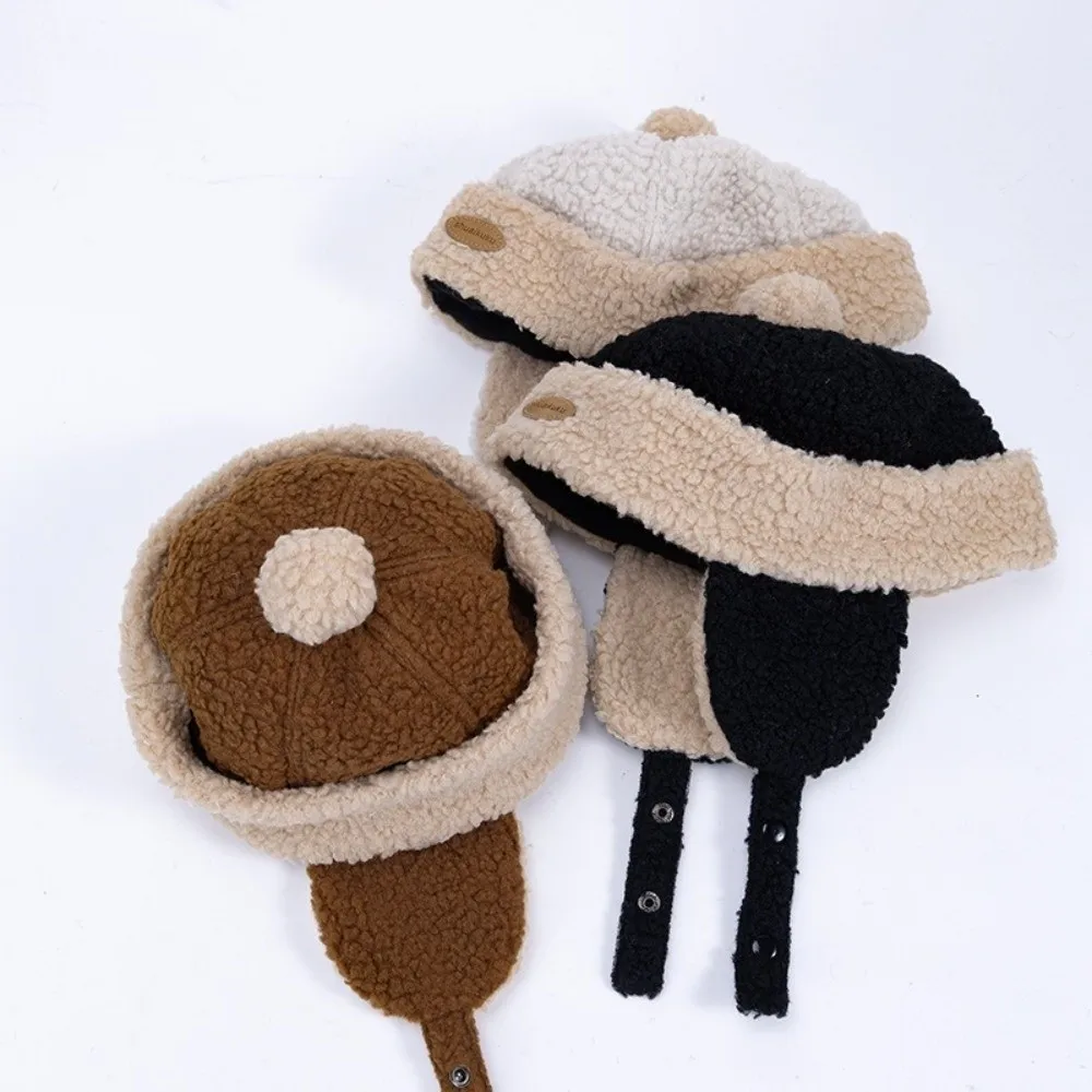 Lamb Down Winter Hat for Kids Boys Girls