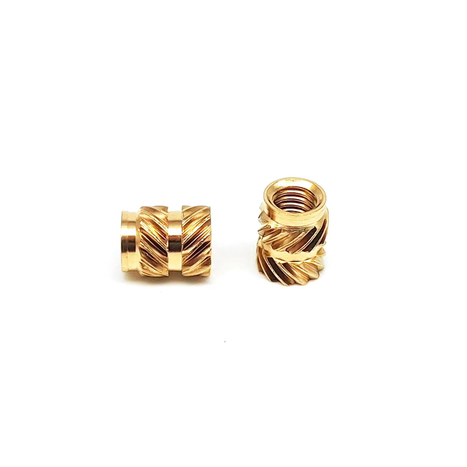 50pcs M3*5.7*4.6 Knurled Brass Insert Embedment Nut for 3D Printer Hot Melt Heat Injection Molding High 5.7mm Out Diameter 4.6mm brass heat insert nut,brass hot melt insert nut,brass heat insert nuts,brass insert nut,insert nut,hot melt insert nut