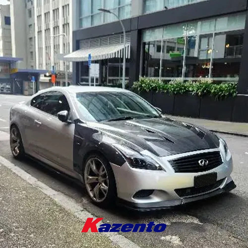 KZ Style Carbon Fiber Front Hood Bonnet for Infiniti G37 2 Door (Coupe Only)