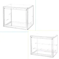 Blind-box Storage Display Stand Figure Shelf Transparent Display Cabinet Acrylic Mart Doll Display Box organizador cocina cuisin 2