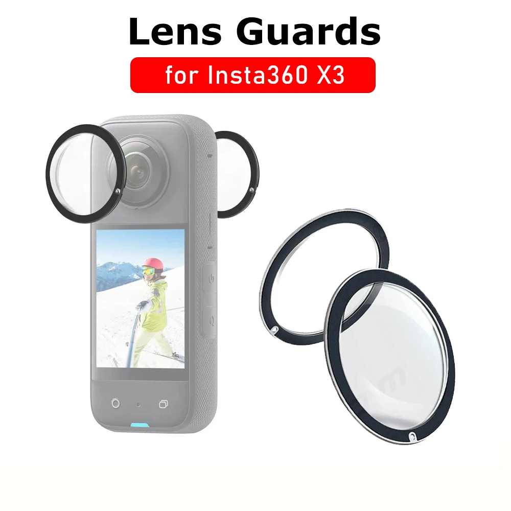 for Insta360 X3 Lens Guards Anti-Scratch Premiun Lens Protector Cap X3 Frame Silicone Lens Cap Protective Accessories