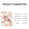 Luxury Watch Women Ring Necklace Earrings Bracelet Set Watches Butterfly Leather Strap Ladies Quartz WristWatch No Box 6