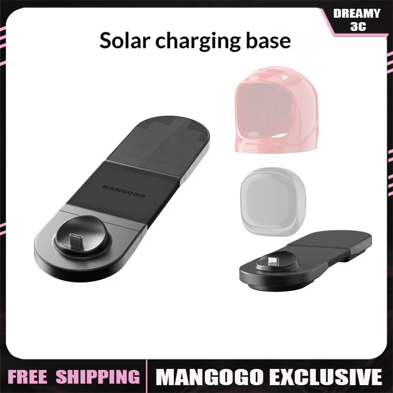 Original MANGOGO Car Accessories Charging Accessories Trendy Creative Ornaments Solar Charging Dock Type-C Port Car Accessories