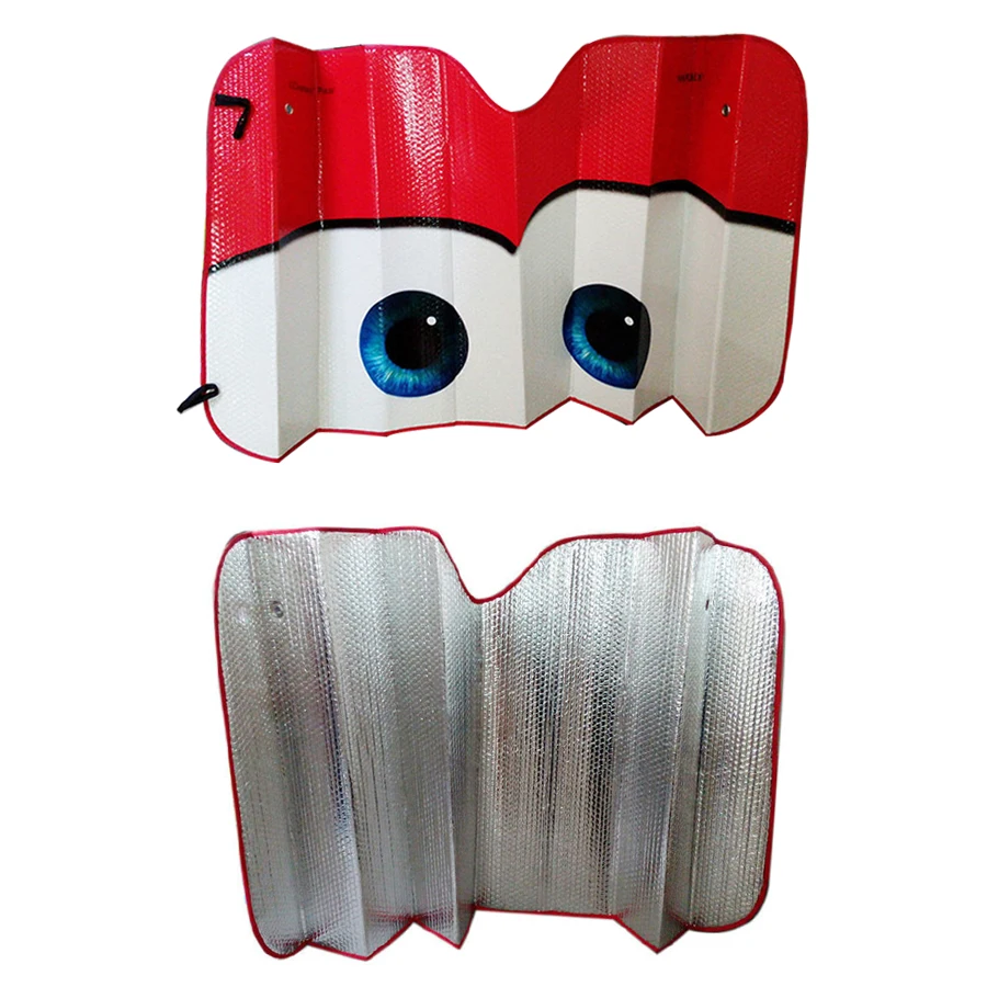 Car Eyes Heated Windshield Sunshade Car Window Windscreen Cover Sun Shade Auto Sun Visor Car-covers Solar Protection 6 Color