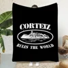 Printed Blanket Fashion C-Corteizs Picnic Blankets Warm Blanket Soft and Comfortable Blanket Home Travel Birthday Gift 1
