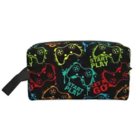 Game Controller Video Gamepad pattern Cosmetic Bags Portable Makeup Bag for Travel Toiletry Bag Accessories Organizer Pouch 1