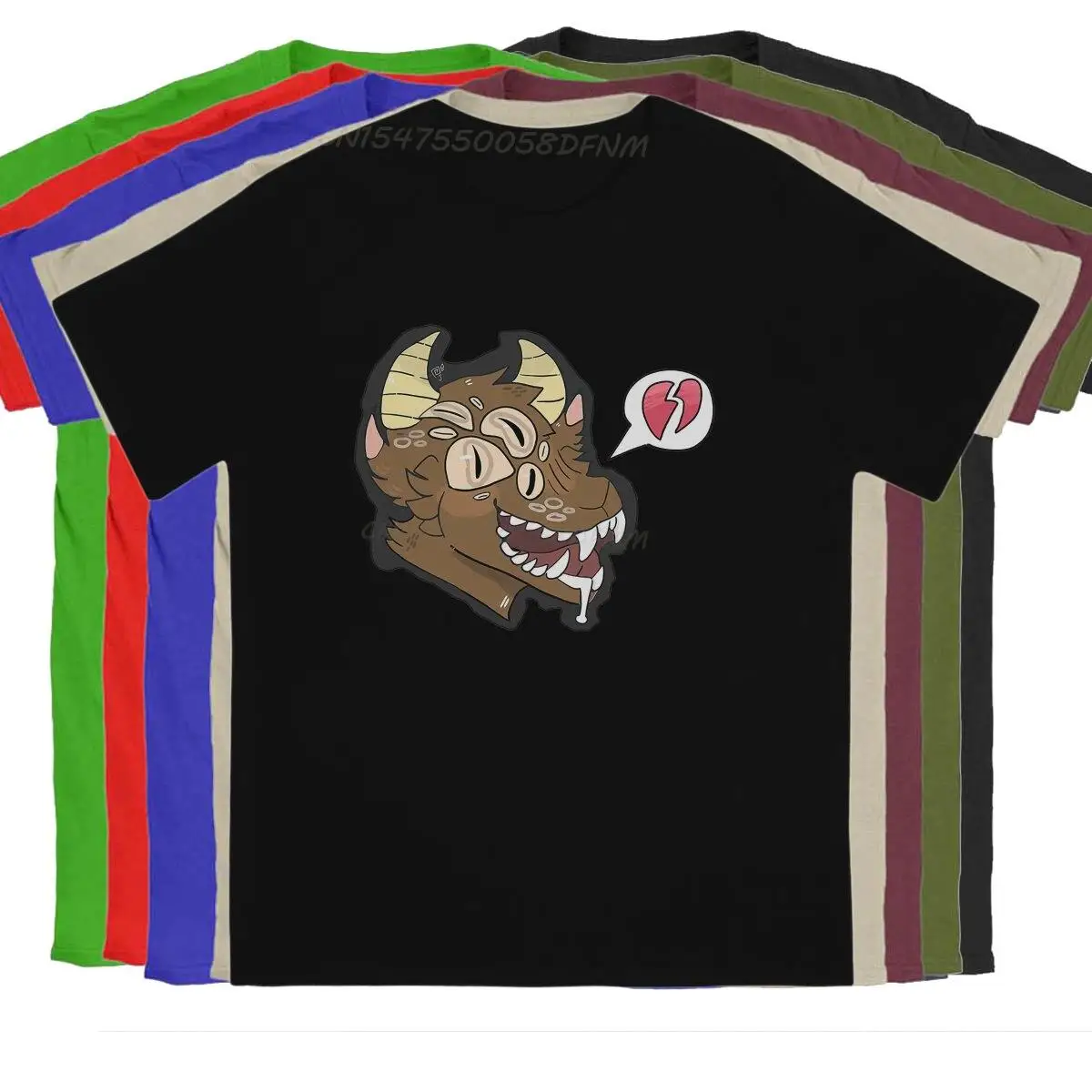 

Heartbreak T-Shirts Men Demon Wendigo Crazy Pure Cotton Tees Male Camisas Men Graphic Tee Shirt Original Men Clothing