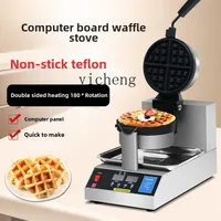 ZK commercial muffin waffle stove diffuse coffee electric scones machine lattice cake machine rotation 2