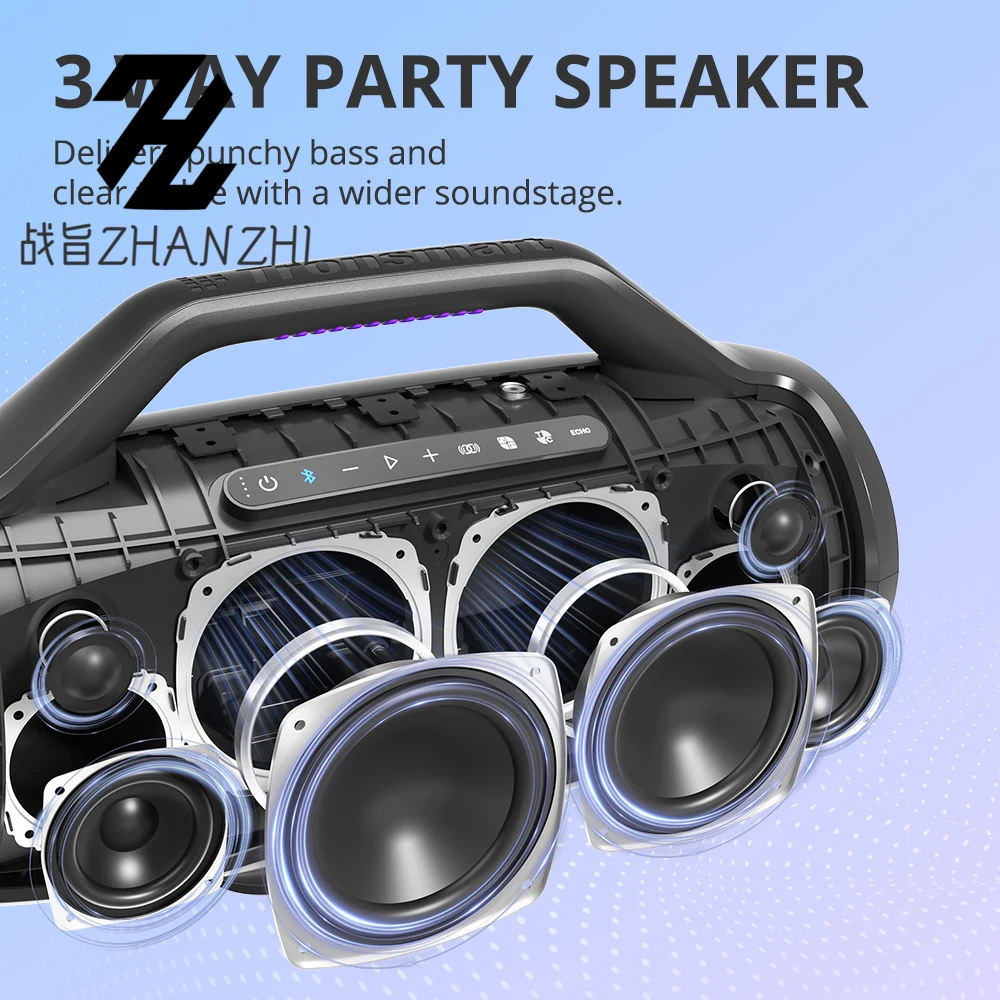Good Tronsmart Bang Max Speaker Bluetooth Speaker130W, 3 Way Sound System, Sync Up 100+ Speakers, APP Control, Guita