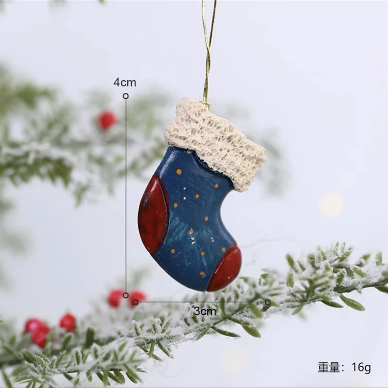 thumbnail image 1 of 2023 Navidad Christmas Resin Gingerbread Man Pendant Christmas Tree Ornaments Christmas Decorations for Home 2024 New Year Gift, 1 of 5