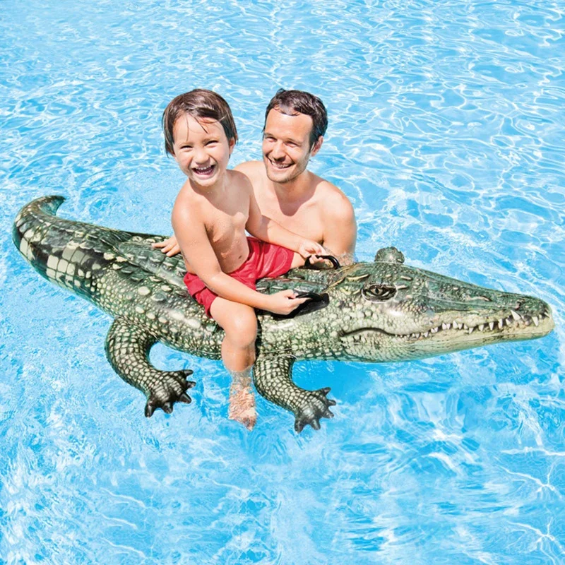 Kids Children Blue Whale Ride On Inflatable Pool Float Swimming Pools Toy Summer Outdoor Water Fun