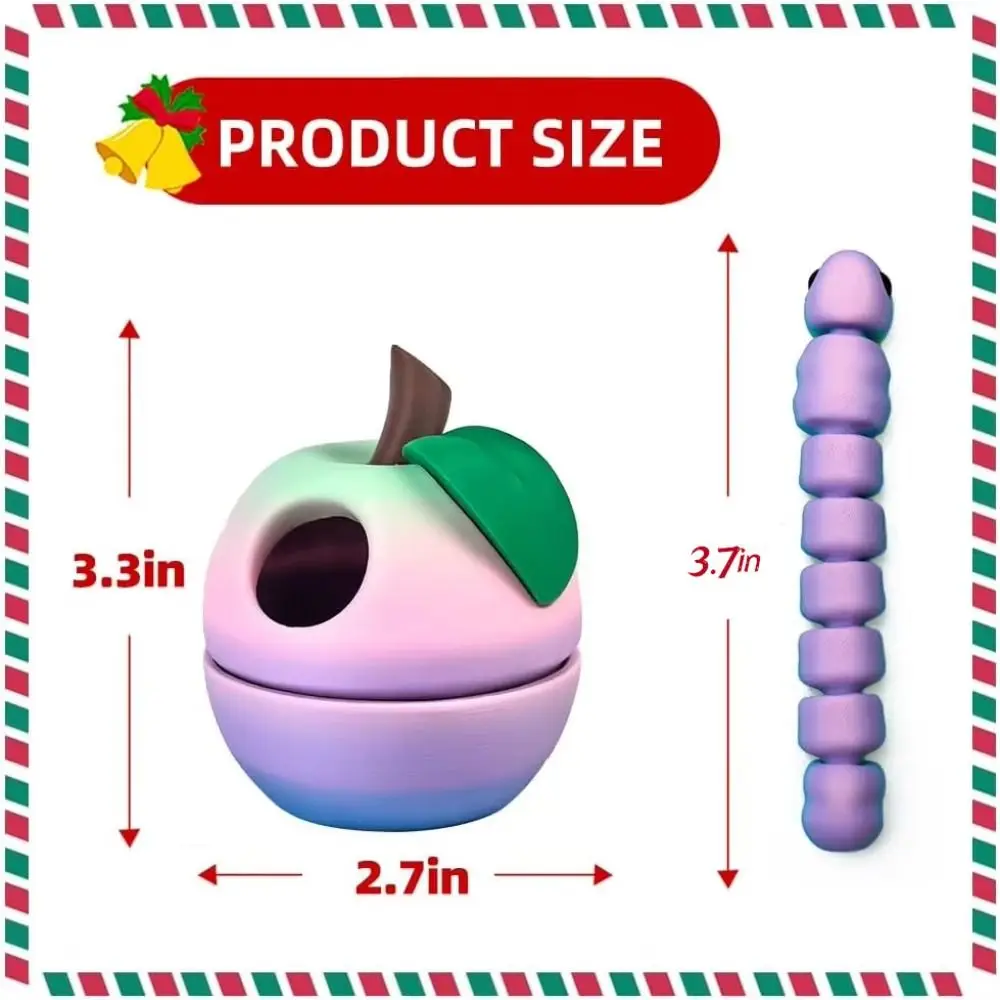 Full Body Joints 3D Printed Fruit Toy Cute and Silly 3D Printing Movable Model Figure Movable Design Multi-color