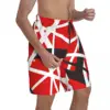Van Halen Board Shorts EVH 5150 STRIPES Pattern Beach Shorts Males Printing Plus Size Swim Trunks Gift Idea 3
