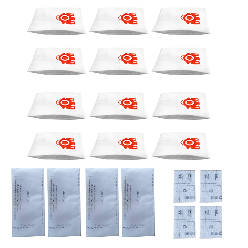 Filter Dust Bag 12x Dust Bag 1set 4x Cloth Filter 4x Sponge Filter Dust For Removing Allergens