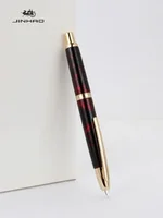 JINHAO 10 Press Fountain Pen Retractable EF/F Nib Metal With Clip Writing Ink Pen Converter School Supplies Stationery PK A1 A2 2