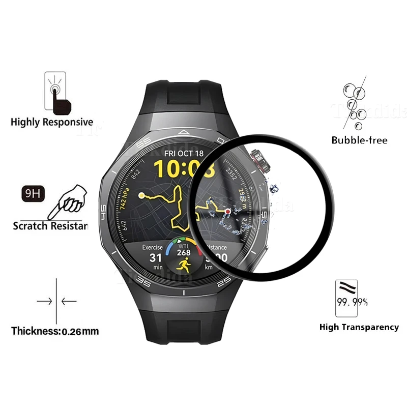 3-Pack Full Screen Soft Protector Film for Huawei Watch GT 5 Pro