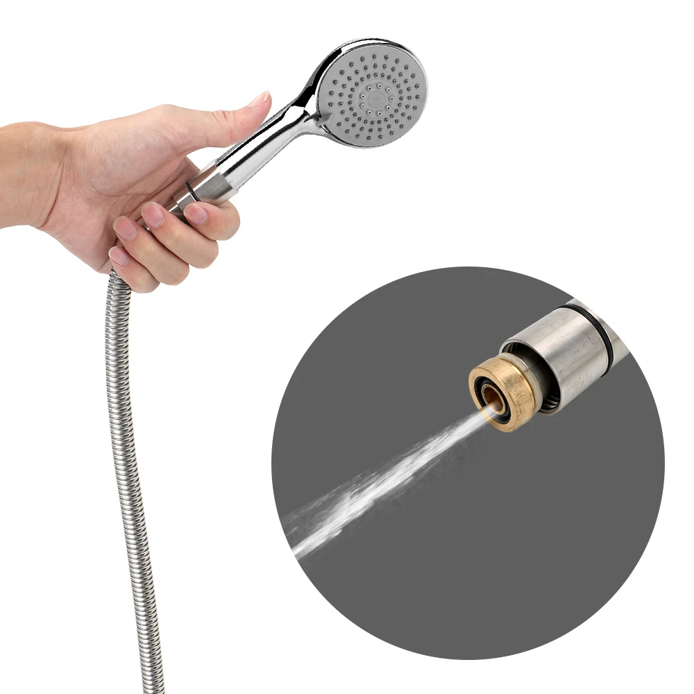 Bathroom Accessories 1.2m/1.5m/2m Flexible Soft Water Pipe Pipe Fittings Rainfall Shower Hose Plumbing Hose Home Improvement