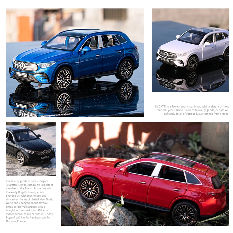 1:32 Benz GLC400 SUV GLC Alloy Car Model Sound and Light Pull Back Children's Toy Collectibles Birthday gift 2