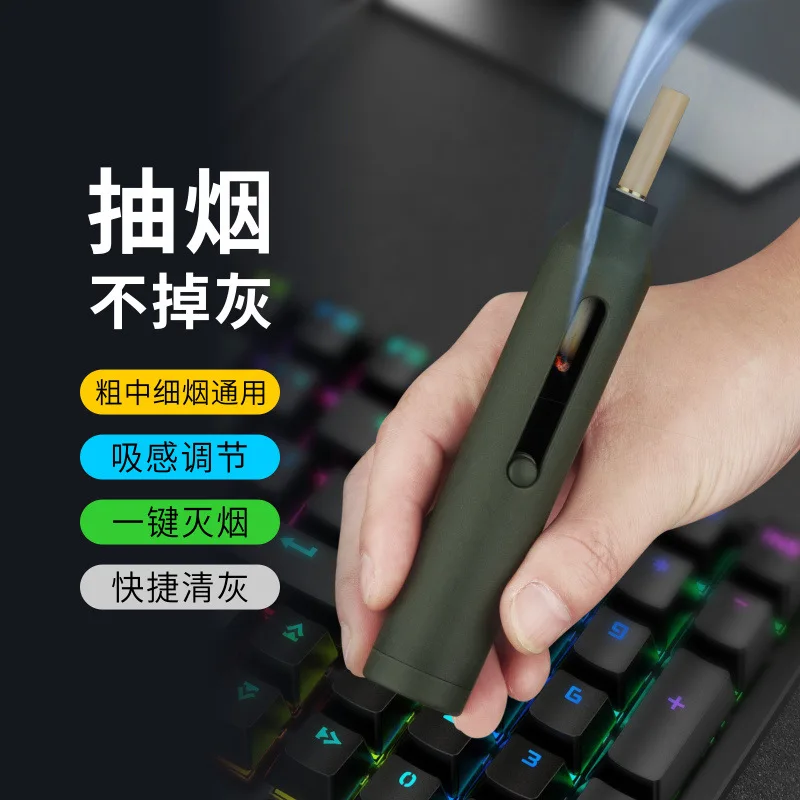 Portable Ashtray Portable Ashtray with Lid Ash Catching Cigarette Holder Windproof Fireproof Ash Tray Handheld Cigarettes Holder cigarettes ashtray
