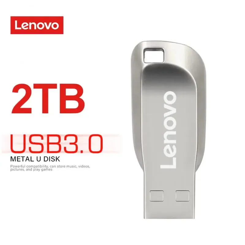 Originale Lenovo U Disk Flash Drive 3.0 Ad Alta Velocità 2Tb 1Tb Usb Portatile In Metallo Ssd Hard Disk Esterno Flash Disk Per Laptop/Pc