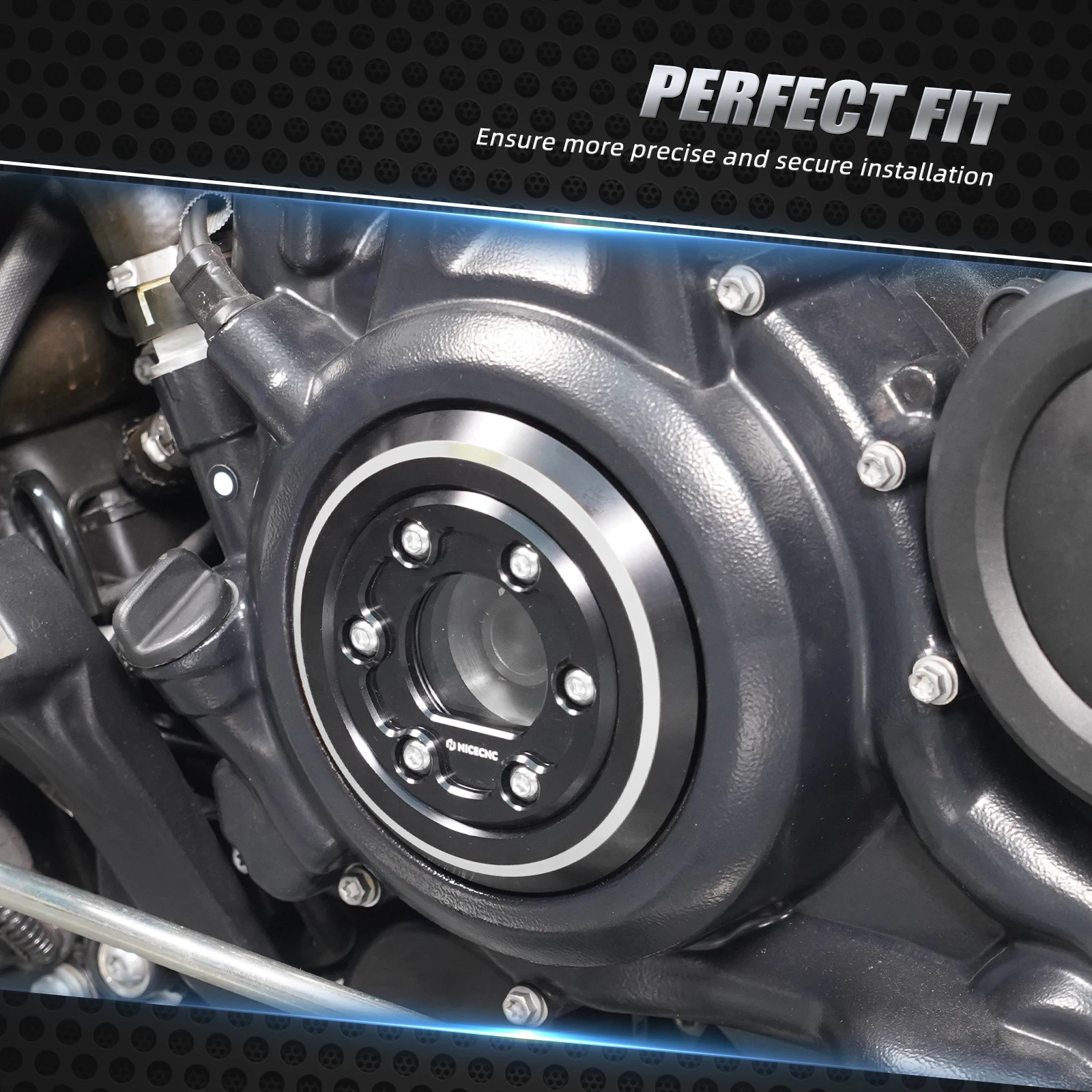 Für Harley Sportster S RH1250S 2021-2024 Transparente Lichtmaschine Stecker Abdeckung Rechte Seite Kupplung Abdeckung Nightster RH975 Pan America – Detail 4