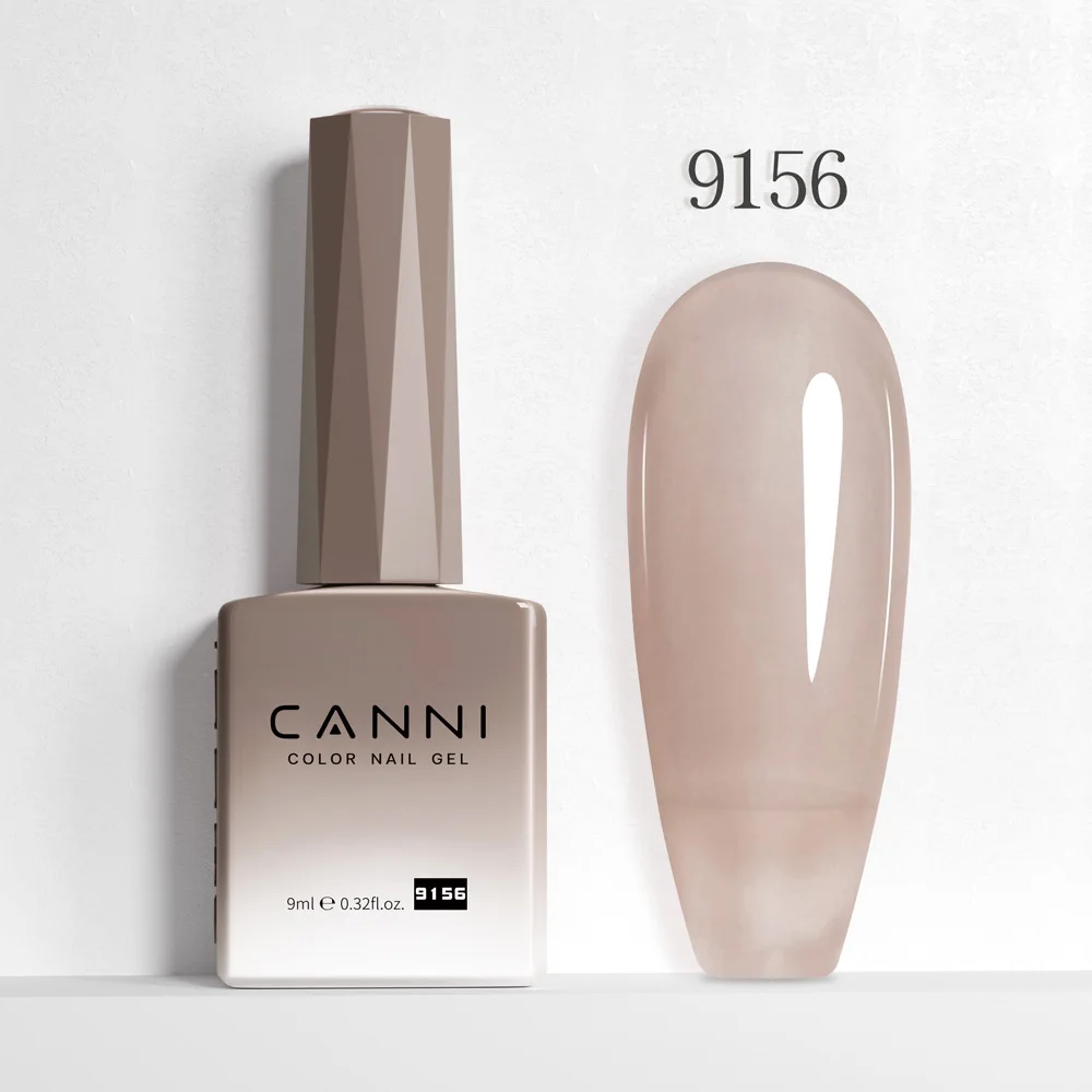 CANNI HEMA Free Black Glitter Diamond Sparkle Gel Polish - Long-Lasting Glossy Finish