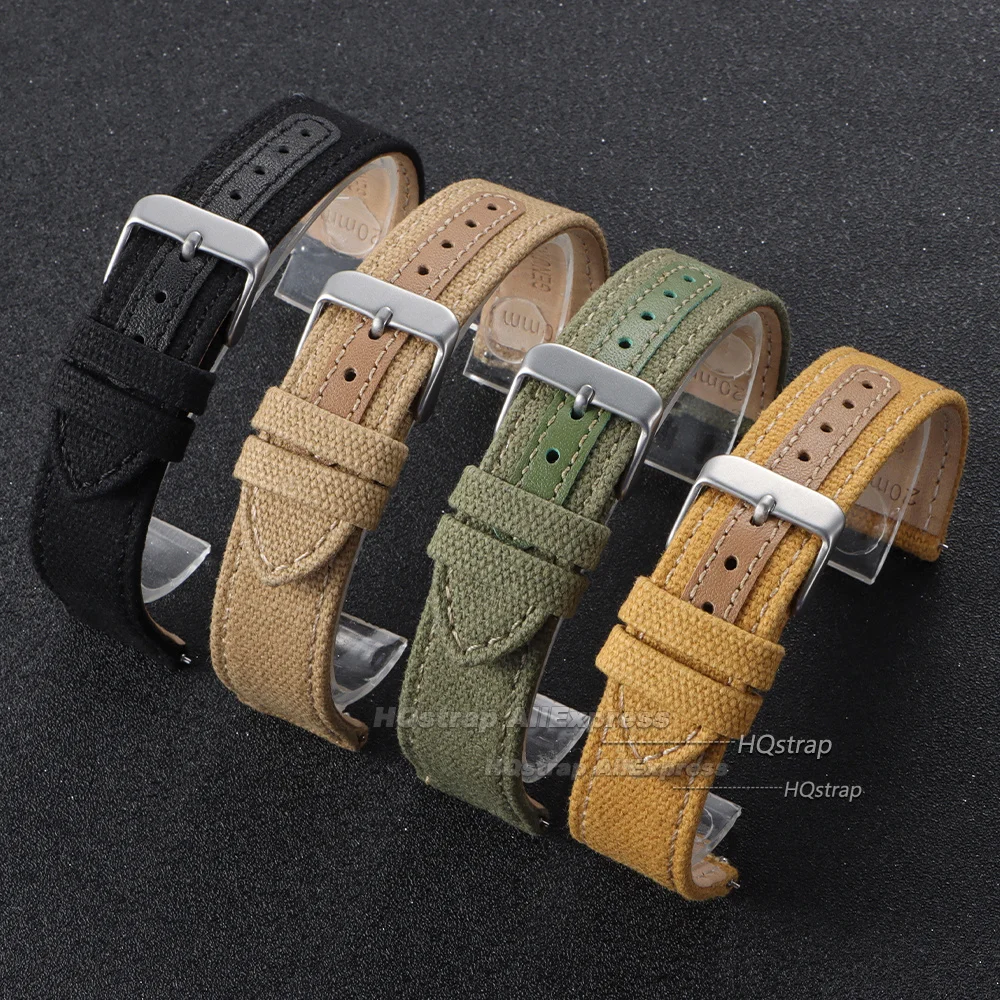 Versatile Nylon Watch Strap - Woven Canvas Sport Band with Quick Release