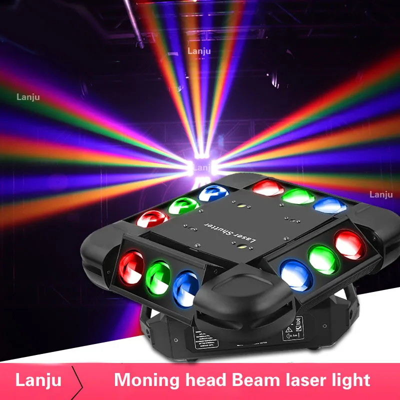 

Professional Stage lighting DMX LED 150W RGBW moving head light Disco DJ Bar Wedding Party Beam Laser Laser rotating flash