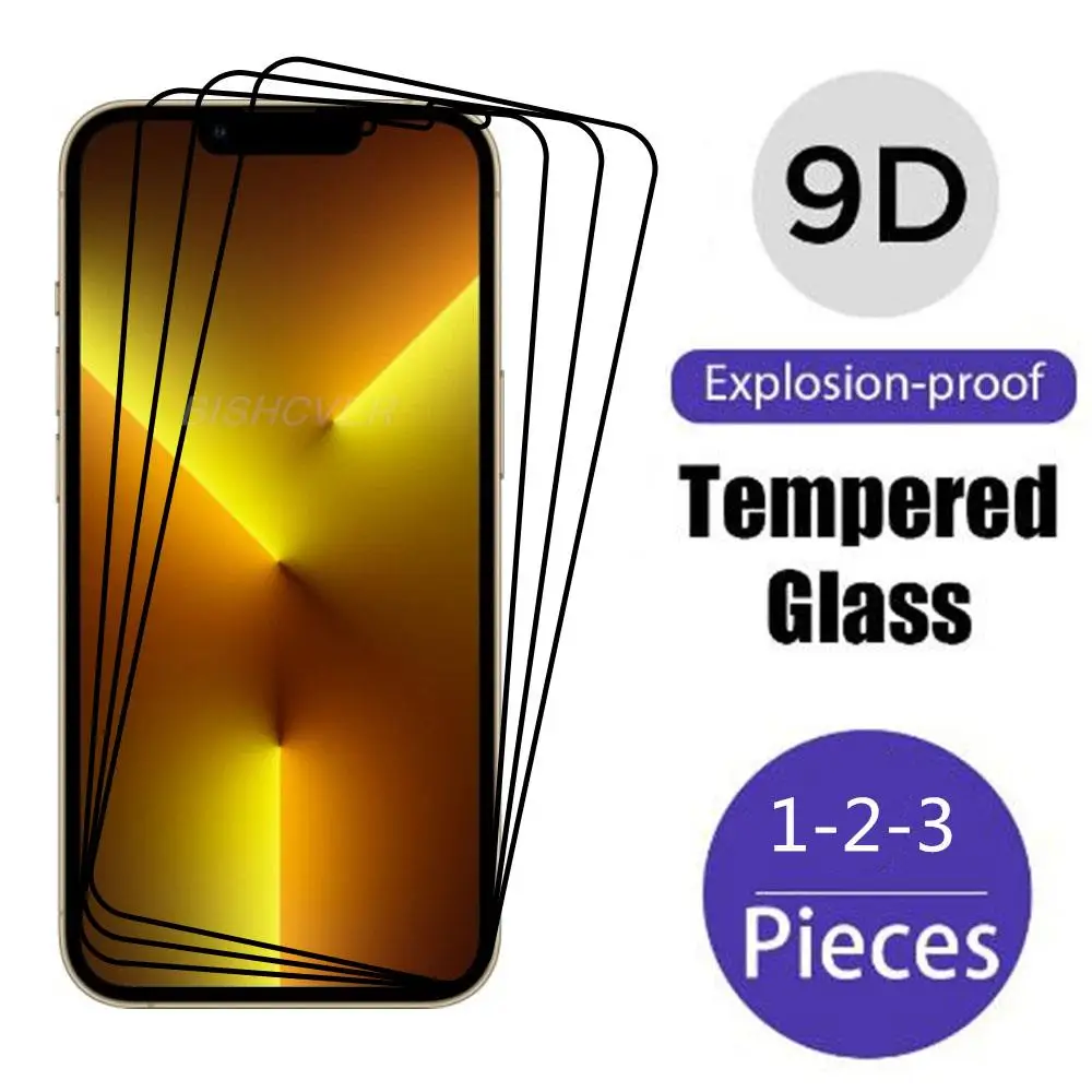 Vetro Protettivo 9D Full Cover Per Iphone 12 11 13 Pro Max Xr Pellicola Protettiva Per Iphone 11 12 13 Mini Pellicola In Vetro Temperato