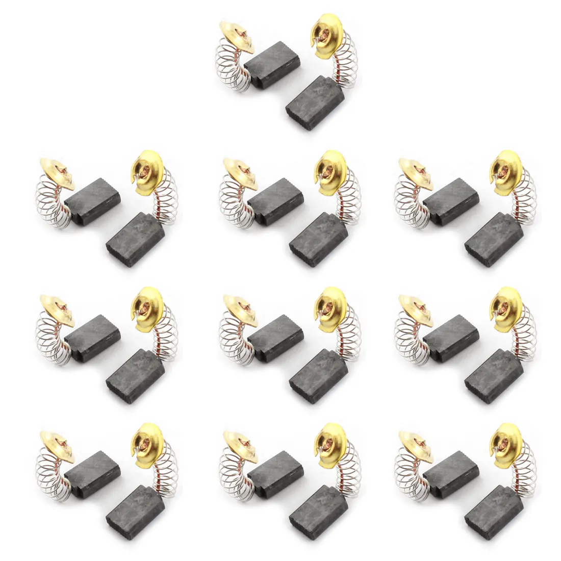 20Pcs 17x11x5mm Motor Carbon Brush CB303 Electric Tool Spare Part Carbon Brush Replacement For Electric Motors Tools 2232222 1pc chy 3389 12 electrical motor commutator 12p teeth copper hook type for power tools high speed dc motors commutator