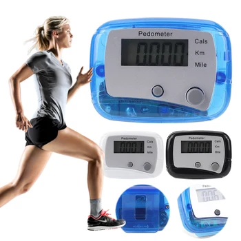 Walking Pedometer Clip On Step Counter Mile Kilometer Calorie Calculation Electronic Pedometer Step 0-99999 for Outdoor Sports 2