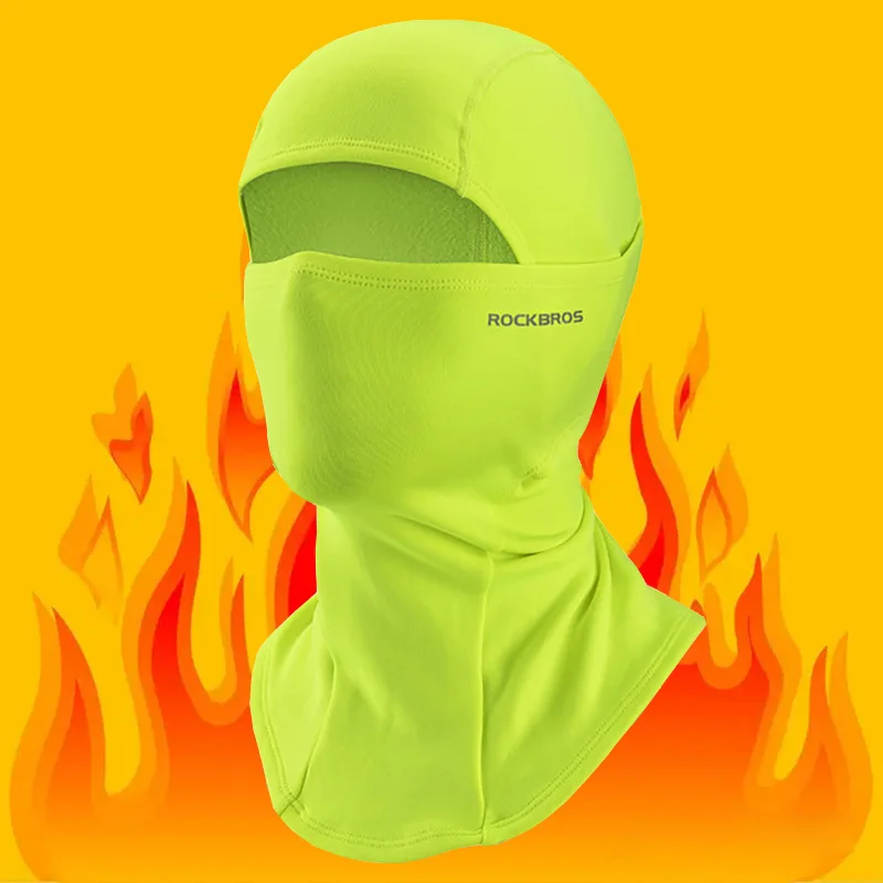 ROCKBROS Winter Cycling Mask Fleece Full Face Bicycle Motorcycle Riding Balaclava Fishing Skiing Cap Cold Protection Headgear