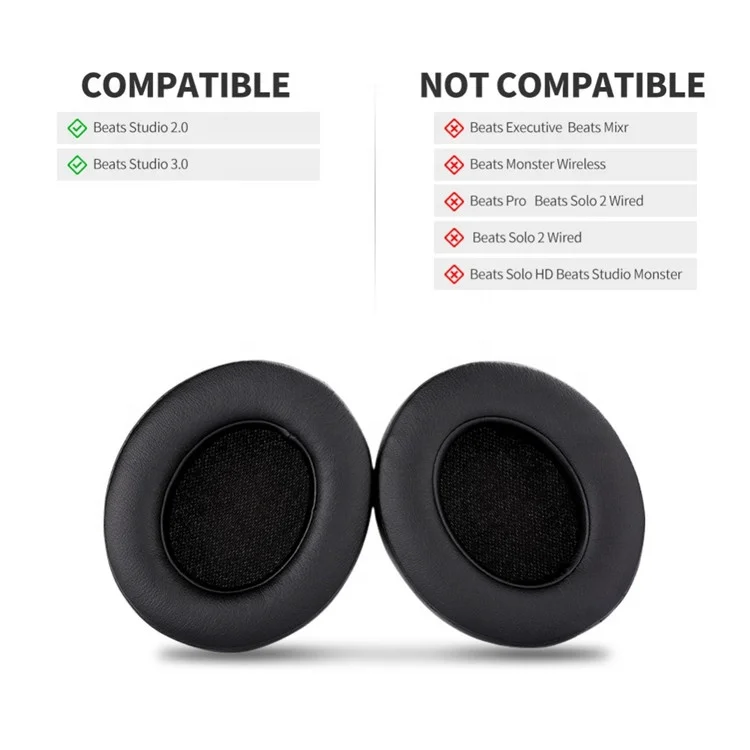 Replacement Earpads Cushions Ear pillows Care Headphone for Beats by dr dre Studio 2.0 Studio 3   Wireless Headset