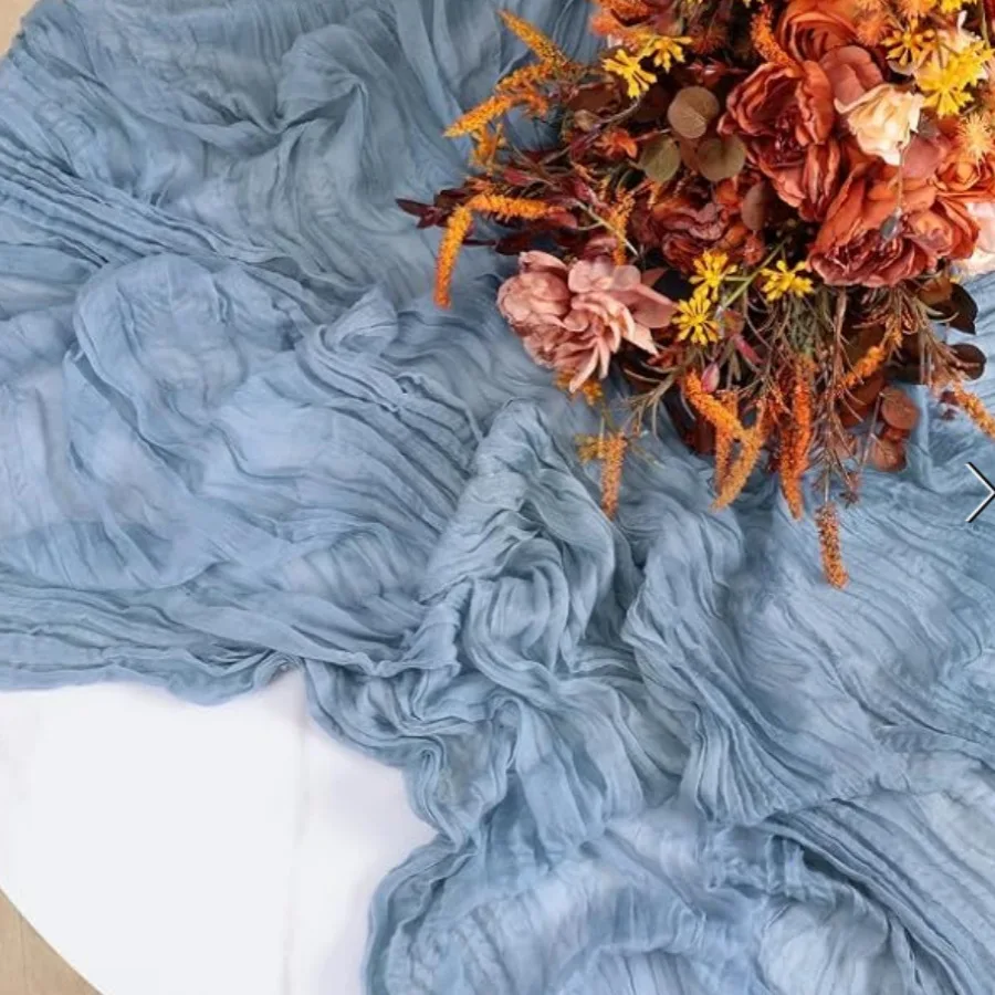 Bali Trumple Cloth Table Runner European Twist Tablecloth Wedding Party Decoration Pleated Bohemian Cheese Table Runner