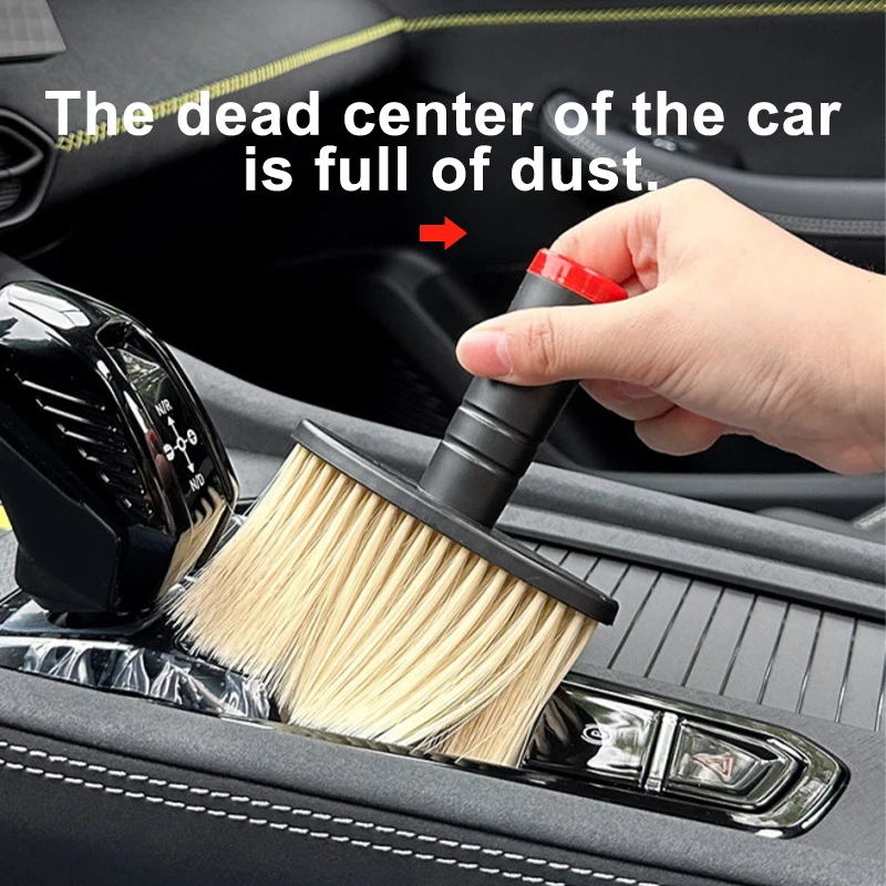 Car Cleaning Brush Multifunctional Soft Bristles Auto Air Outlet Gaps Dust Removal Interior Duster Tool