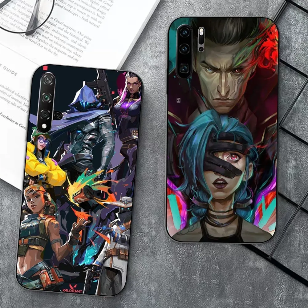 Custodia Per Telefono Game V-Valorant Per Huawei P 8 9 10 20 30 40 50 Pro Lite Psmart Honor 10 Lite 70 Mate 20Lite