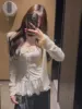 Deep ey Large Size Knitted Long Sve Open Cardigan Women's Lace Hem Polka Dot Strap Top Two-Piece Set Casual Sle Slim Fit