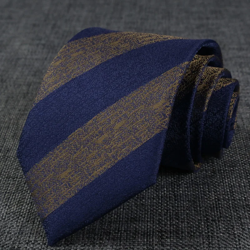Neue Herren-Krawatte, klassisch, gestreift, 8 cm, Jacquard-Krawatte, Accessoires, Alltagskleidung, Krawatte, Hochzeit, Business, Party, Geschenk – Detail 10