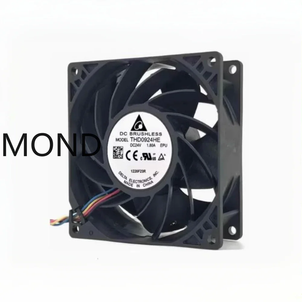 델타 THD0924HE 고속 인버터 폭력적인 서버 냉각 팬 DC24V 9CM 923..