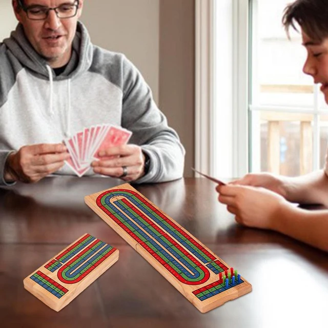 Unique Wooden Cribbage Boards Upgraded Classic 3-Track Cribbage