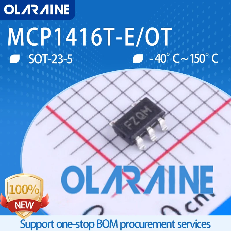 

10Pcs MCP1416T-E/OT SOT-23-5 SMD 1 Driver 18 V Gate Driver 1.5A SNGL MOSFET Drvr