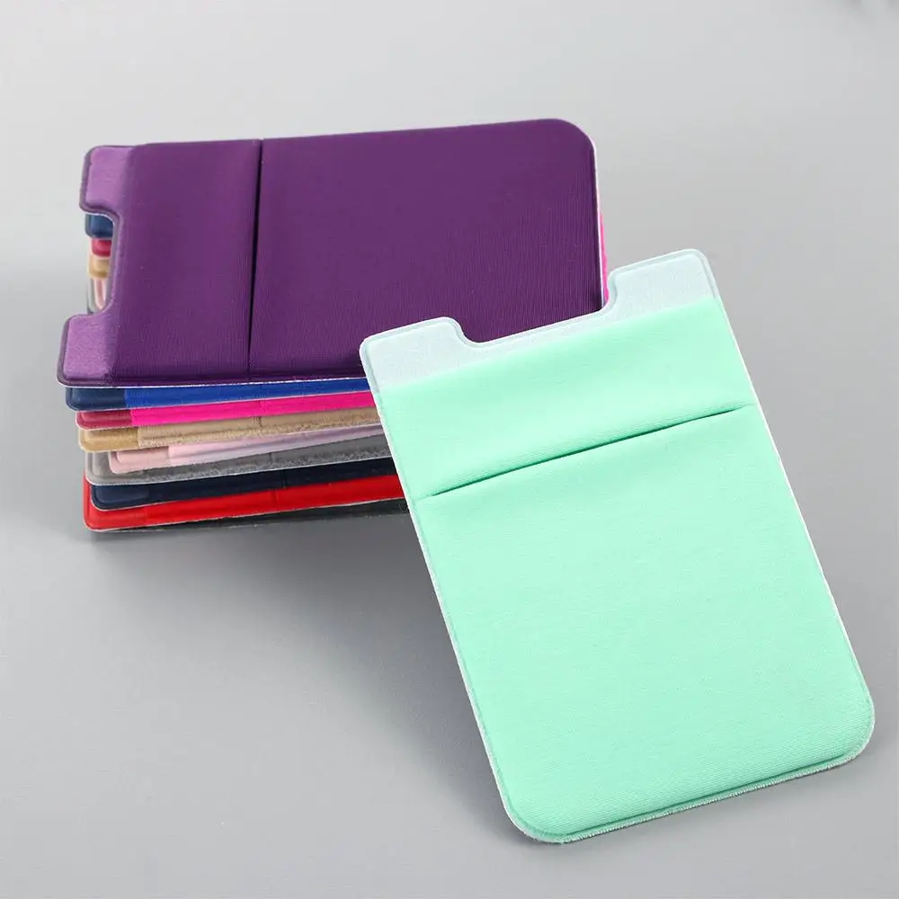Elastic Phone Wallet: Compact Card Holder & Storage Sleeve