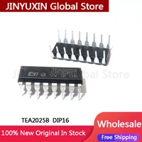 10-50pcs TEA2025 TEA2025B DIP-16 Dual Channel Audio Amplifier Circuit IC Chip In Stock Wholesale