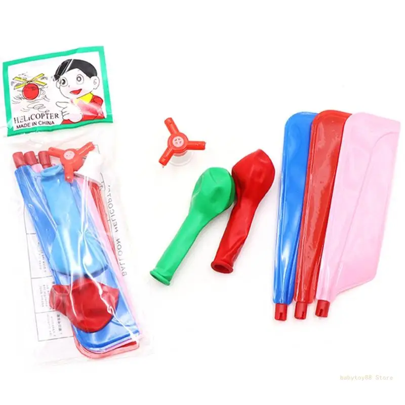 

Y4UD Colorful Kids Toy Balloon Helicopter Children's Day Gift for Boys and Girls