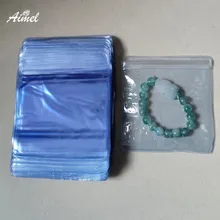 

Wholesale 100Pcs Clear PVC Zip Lock Bag Bracelet Jewelry Storage Pouches Self Seal Chain Ring Jewelry Package Display Gift Bag